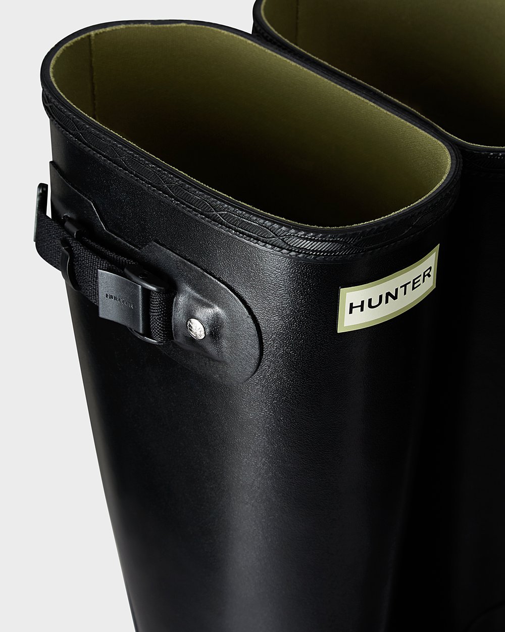 Mens Hunter Tall Rain Boots Black - Norris Field - 3680917-YD